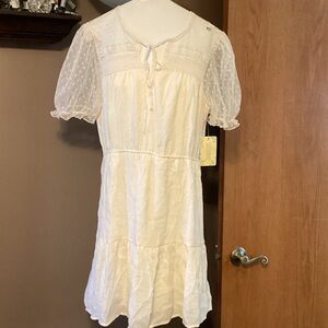 Sweet Wanderer Ivory Dress with Lace Detail boho cowgirl country Bohemian style